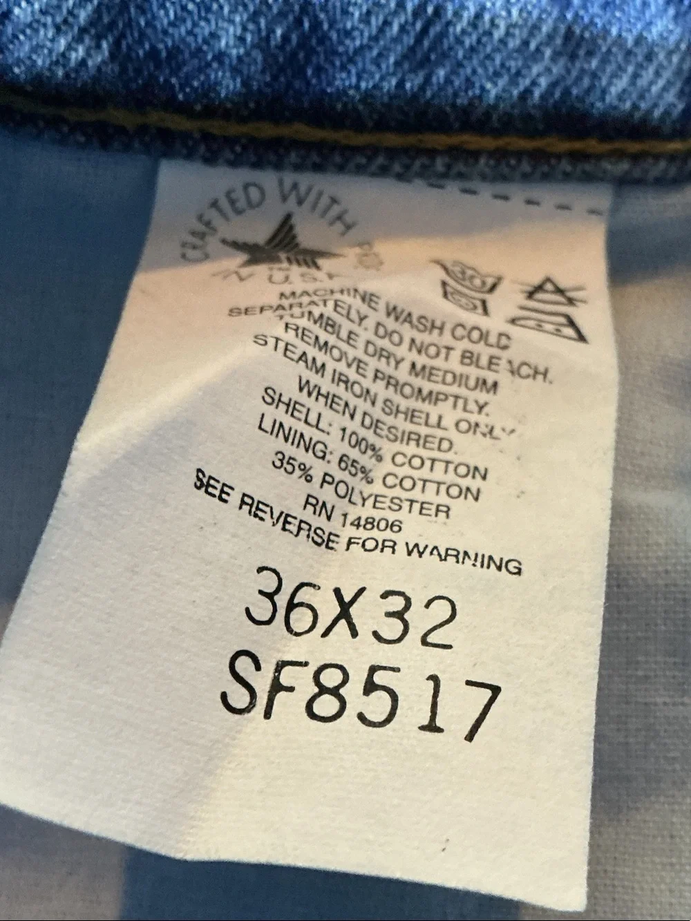 Carhartt Men’s Flannel Lined Jeans Sz 36X32